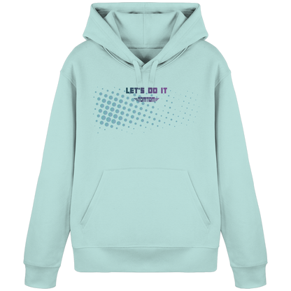 Let's Do It, Dots Cyan - Organic Basic Hoodie