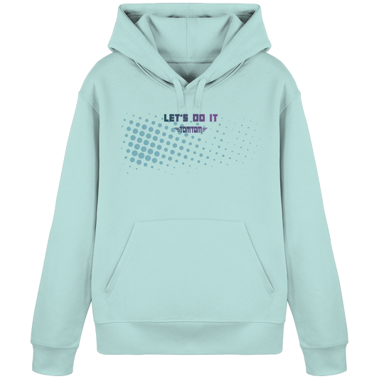 Let's Do It, Dots Cyan - Organic Basic Hoodie