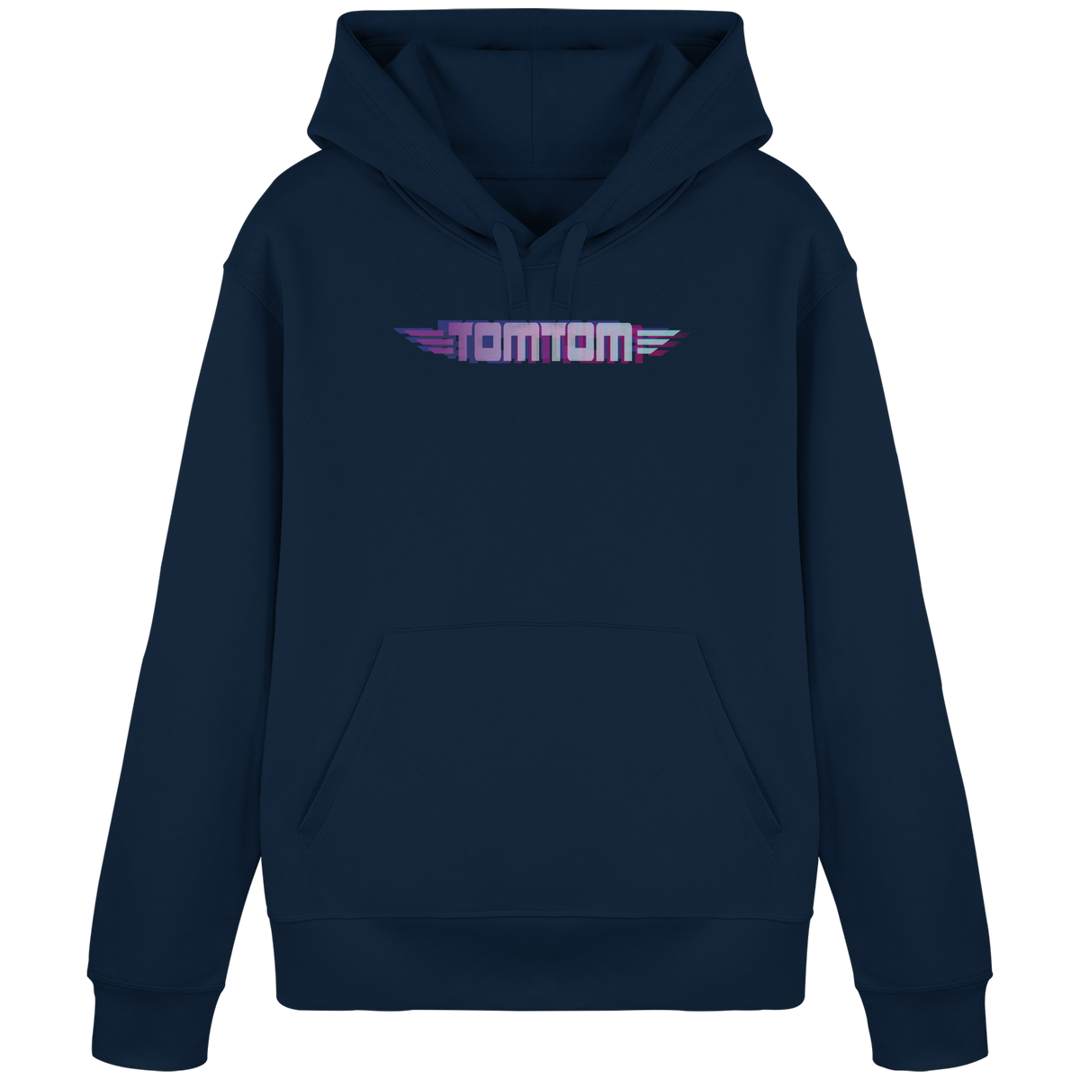 Funride Mode On, Navy - Organic Basic Hoodie