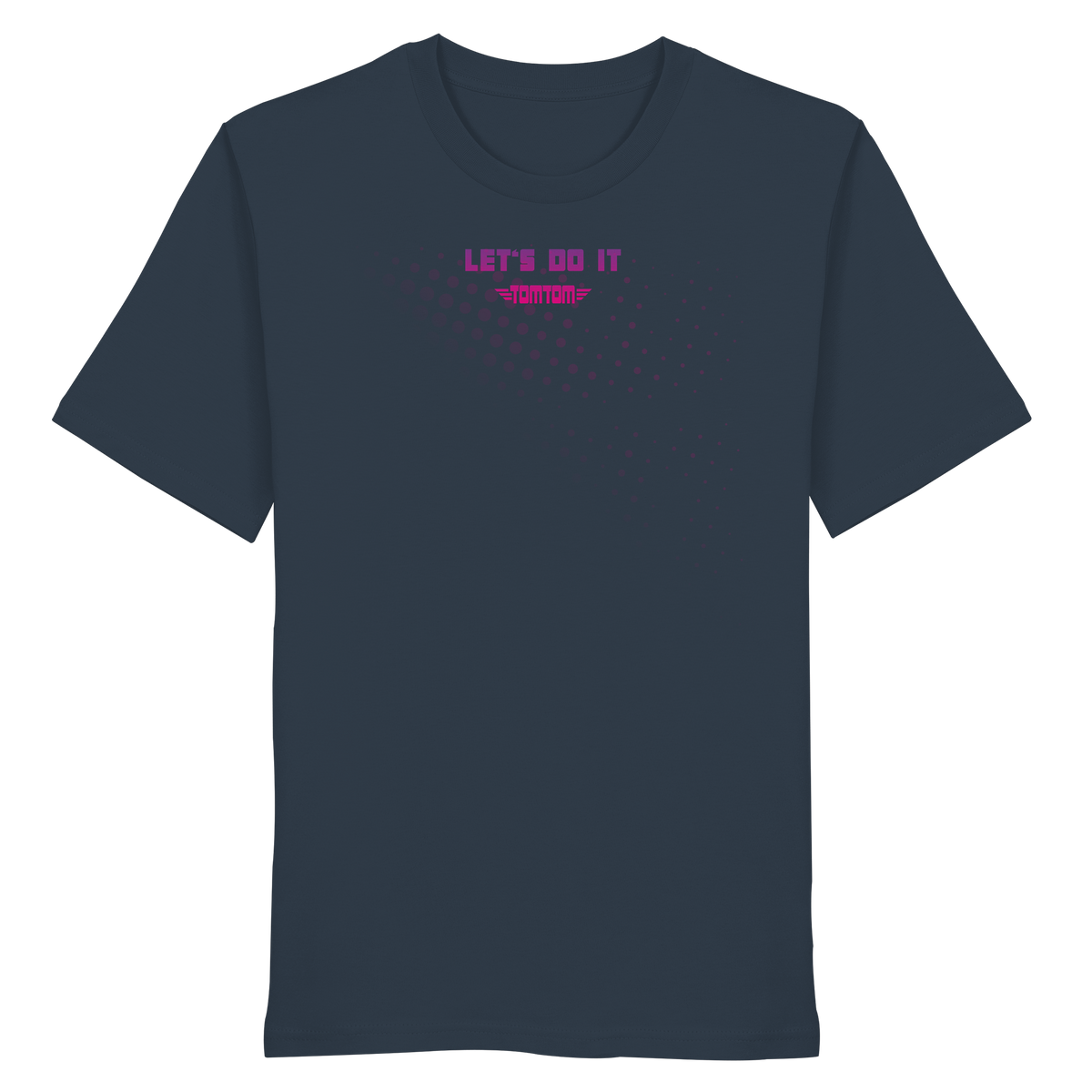 Let's Do It, Dots Navy - Organic Shirt