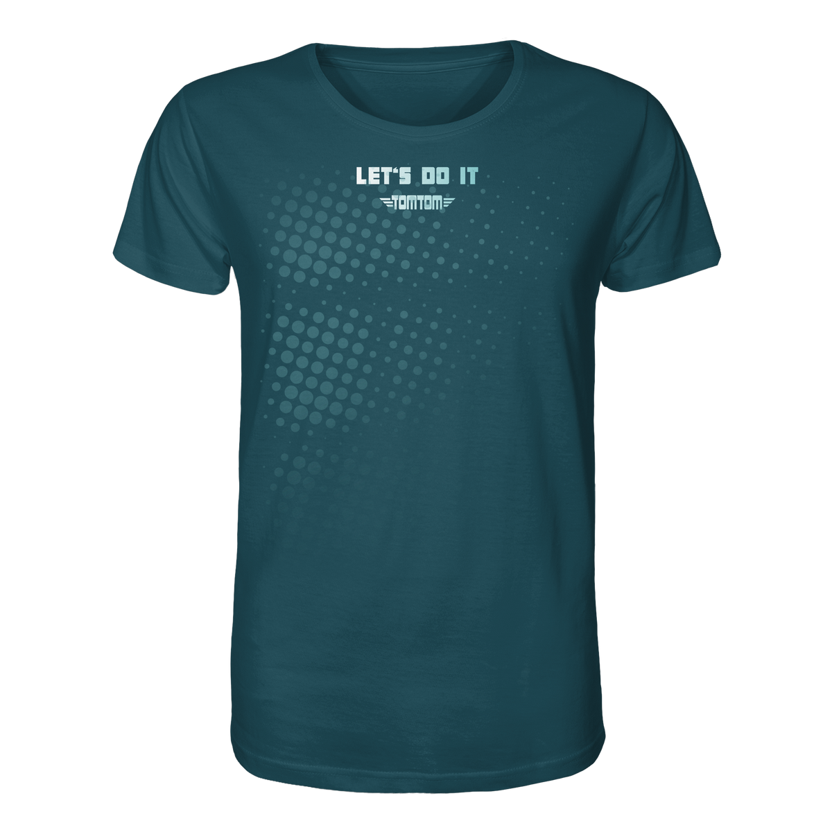 Let's Do It, Dots Petrol - Organic Shirt
