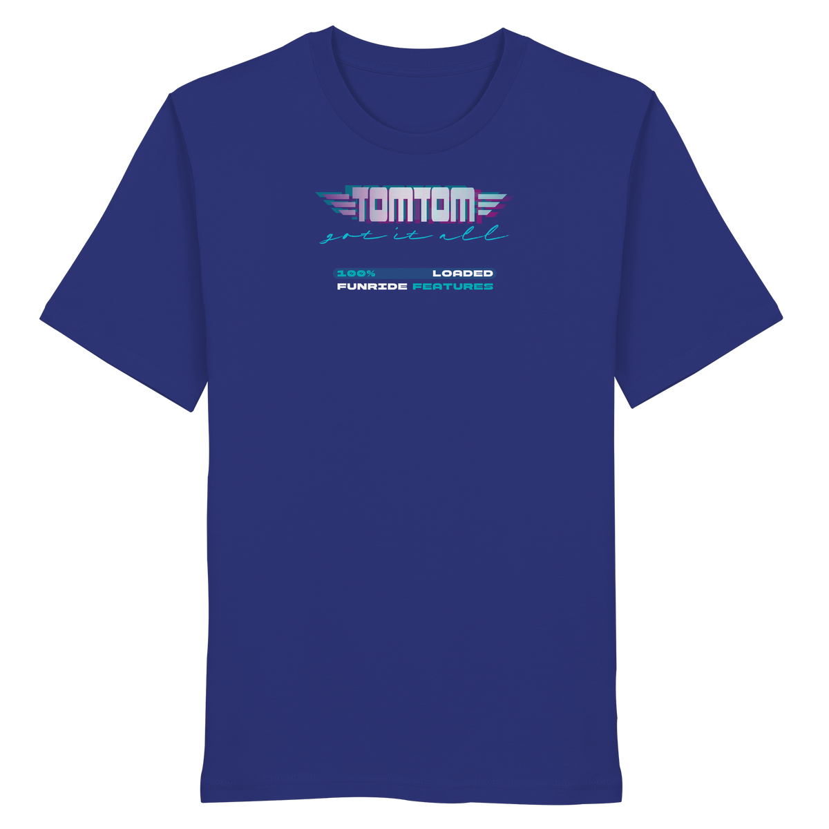 Funride Features Blau - Organic Shirt