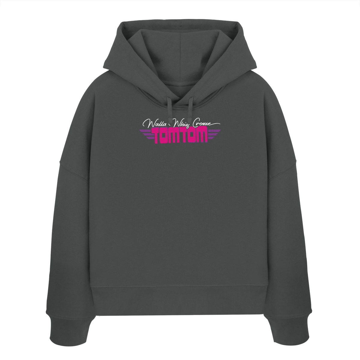 Enjoy the Ride, Pink - Women's Organic Boxcut Hoodie