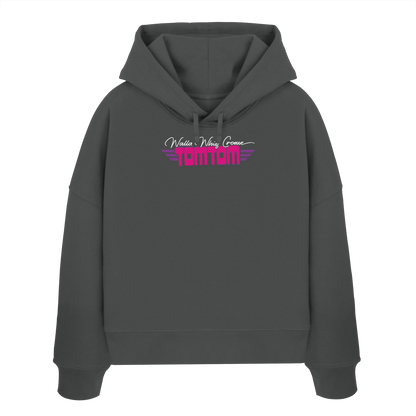 Enjoy the Ride, Pink - Women's Organic Boxcut Hoodie