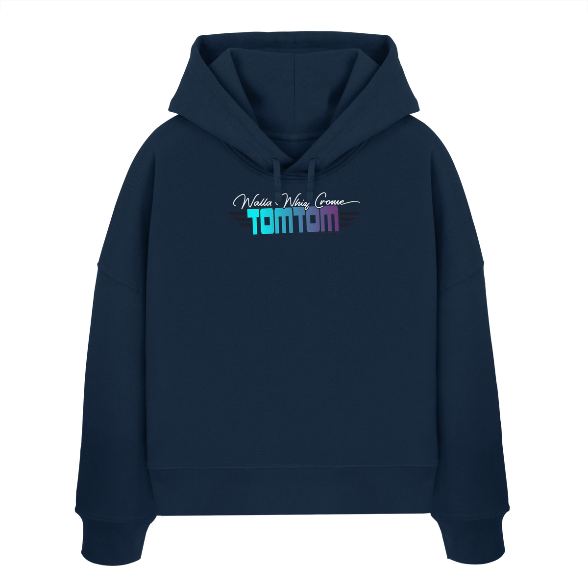 Chiller & Champion, Navy - Women's Organic Boxcut Hoodie