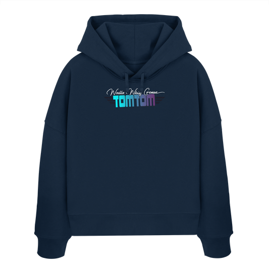 Chiller & Champion, Navy - Women's Organic Boxcut Hoodie