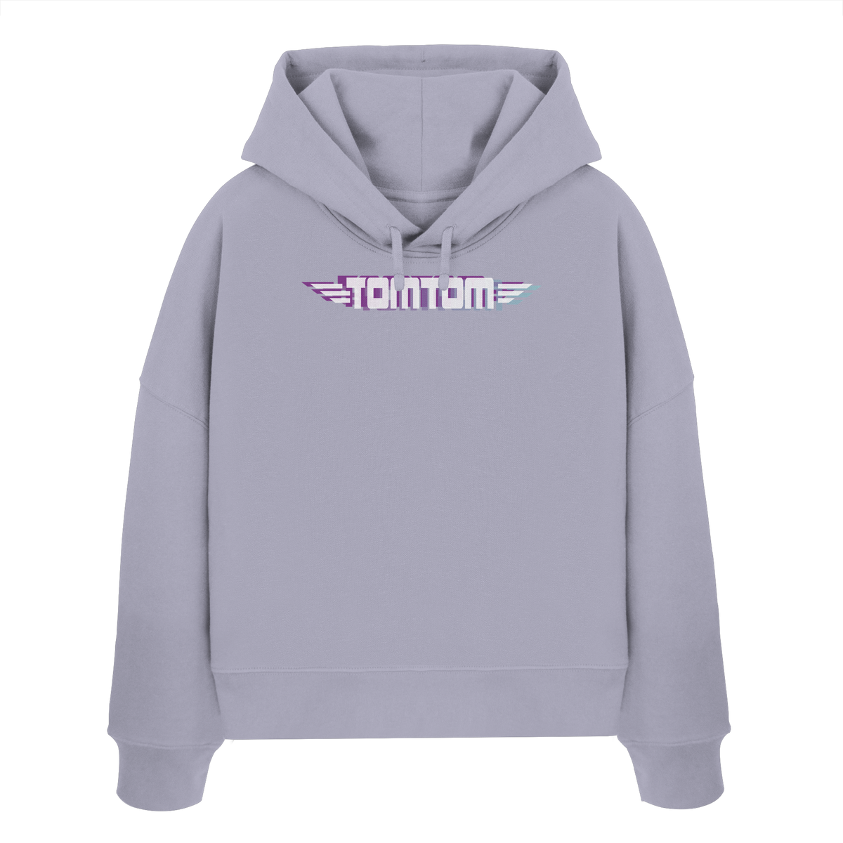 Funride Mode On, Lila - Womens Organic Boxcut Hoodie