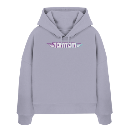 Funride Mode On, Lila - Womens Organic Boxcut Hoodie