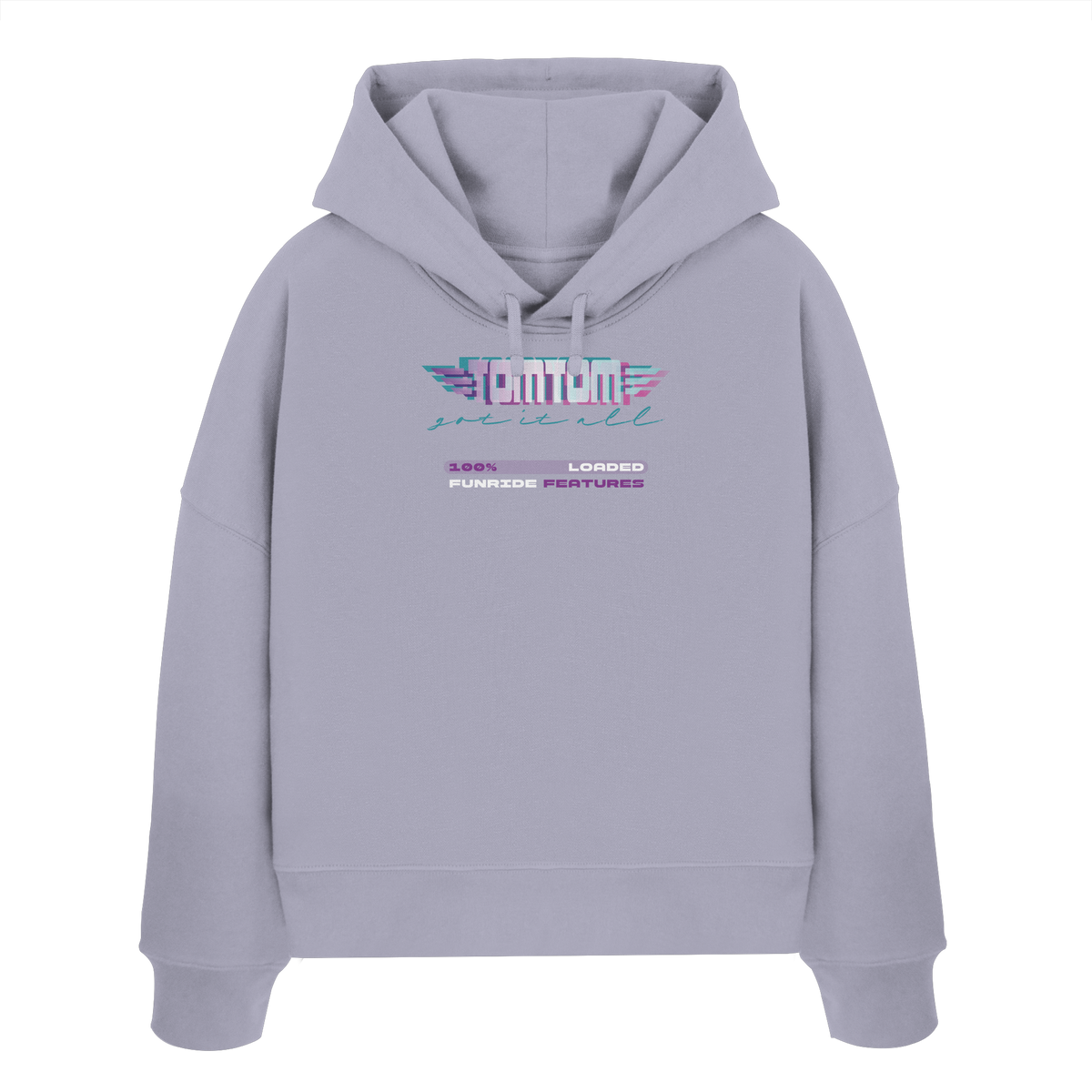 Funride Features Lila - Womens Organic Boxcut Hoodie