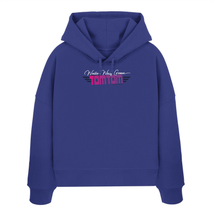 Funride Funride, Blue - Women's Organic Boxcut Hoodie