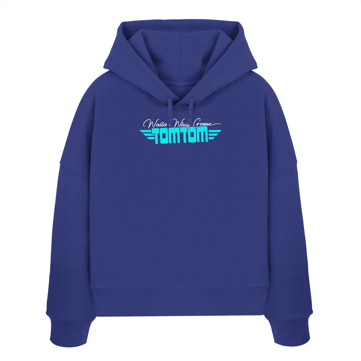Enjoy the Ride, Blue - Women's Organic Boxcut Hoodie