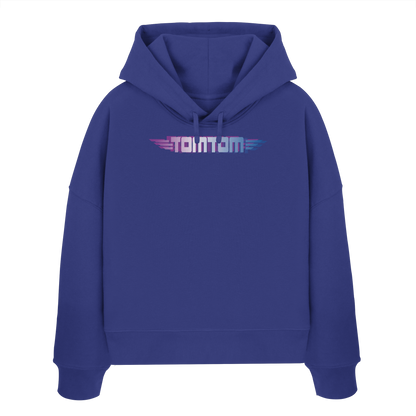 Funride Mode On, Blue - Women's Organic Boxcut Hoodie